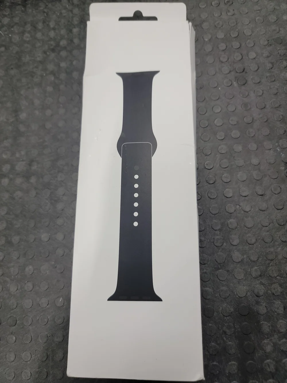 Apple Original Black Silicone Smartwatch Band Strap, 42mm, S/M